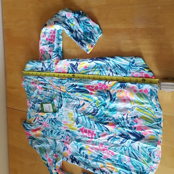 Lilly Pulitzer Colby Top in Serene Blue - Picture 8 of 10